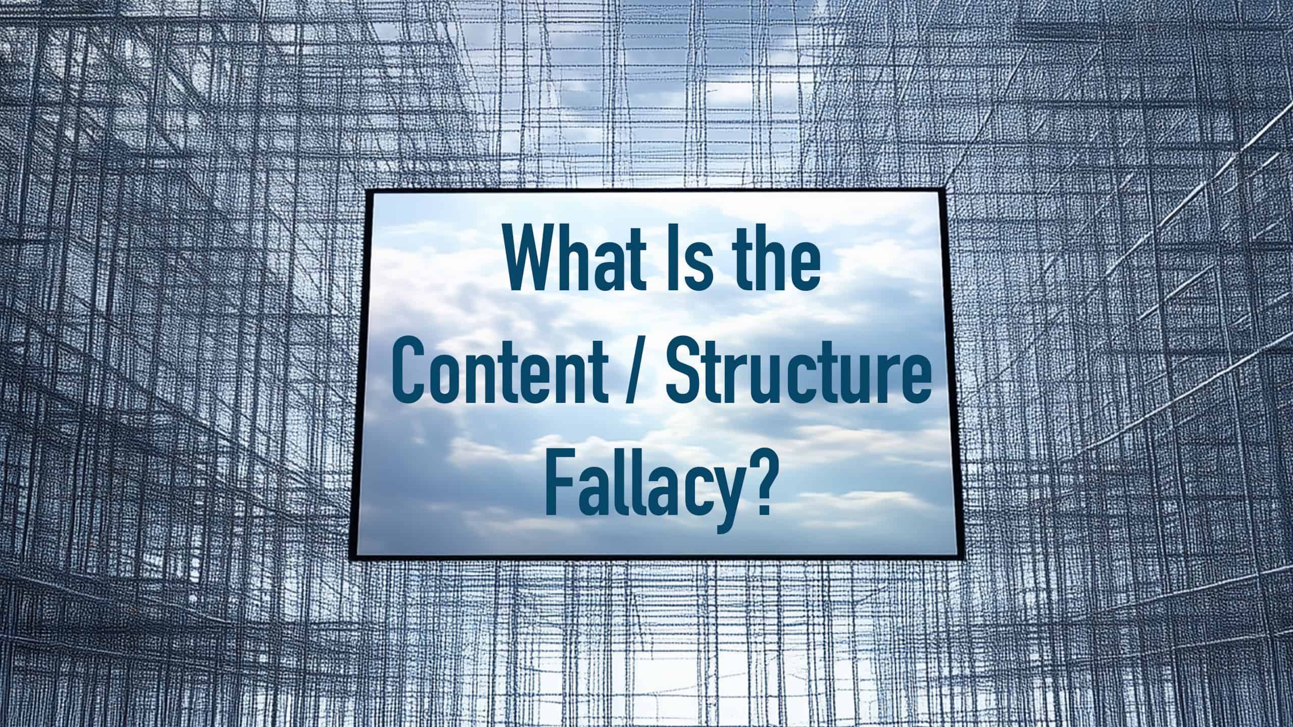 The Content/Structure Fallacy: The Common Mistake Most Integralists Make